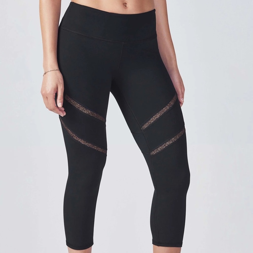 Fabletics Alessia Capri - black/rose gold